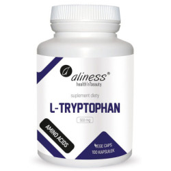 L-Tryptophan 500 mg 100 wege kapsułek Aliness suplement diety