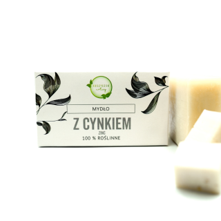 Mydło z cynkiem naturalne 100% roślinne 100 g - Koszyczek natury