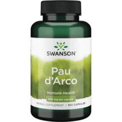 Pau D'arco - 500mg/100kapsułek suplement diety Swanson