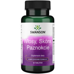 Włosy, skóra, paznokcie suplement diety Swanson 60 tabletek