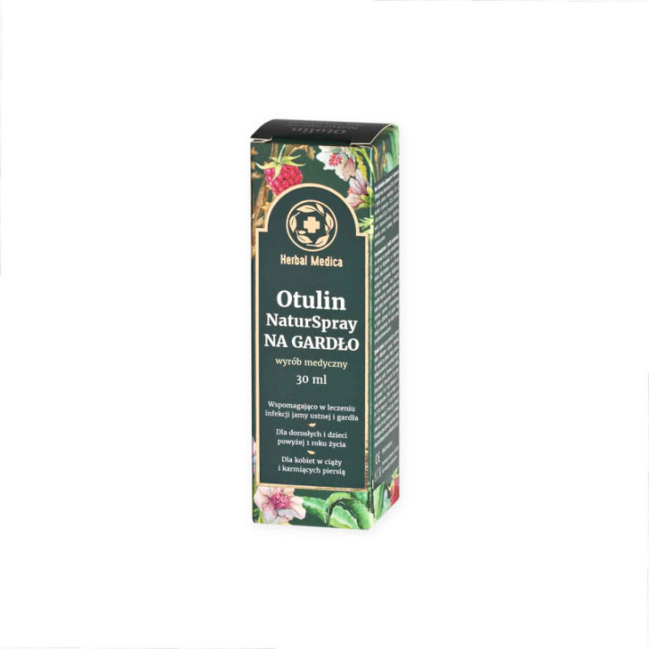Otulin naturalny spray na gardło Herbal Medica suplement diety 30 ml - Herbal Pharmaceuticals
