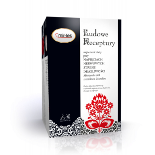 Ludowe Receptury - napięcie nerwowe, stres, drażliwość - Mir Lek 75 g suplement diety
