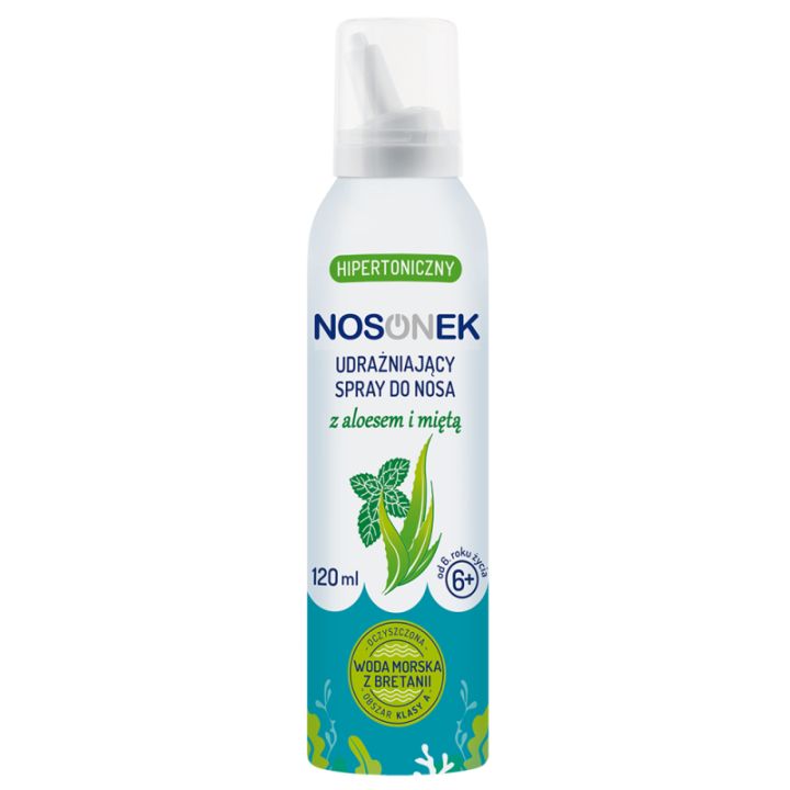 Nosonek udrażniający spray do nosa dla dzieci z aloesem i miętą 120 ml Oleofarm