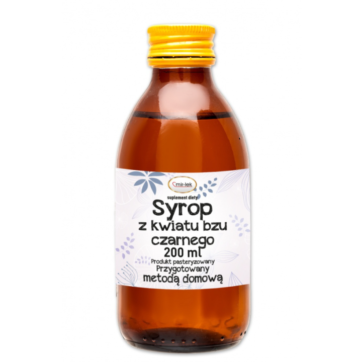 Syrop z kwiatów czarnego bzu Mir-Lek 200 ml suplement diety