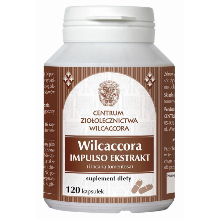 WILCACCORA (koci pazur) impulso extract 120 kapsułek suplement diety