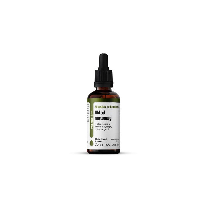 Ekstrakty w kroplach na układ nerwowy 30 ml Pharmovit suplement diety