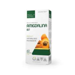 Witamina B17 (Amigdalina) Medica Herbs - pestki moreli, 60 kapsułek suplement diety