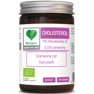 Cholesterol BIO czerwony ryż i karczoch 100 tabletek - suplement diety Aliness