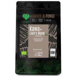 Kawa arabica BIO mielona + Lion’s Mane BIO 252 g BeOrganic