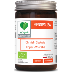 Menopauza BIO 450 mg x 100 tabletek BeOrganic suplement diety