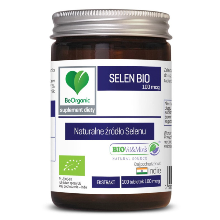 SELEN BIO 100 mcg x 100 tabletek BeOrganic suplement diety