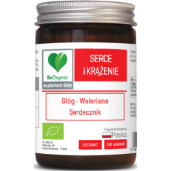 Serce i Krążenie BIO 500 mg x 100 tabletek suplement diety BeOrganic