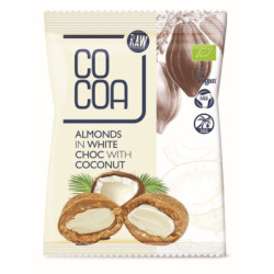 BIO Migdały w białej polewie kokosowej CoCoa 70 g