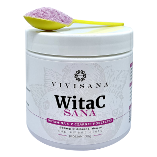 WitaC SANA witamina C z czarnej porzeczki proszek 100 g suplement diety