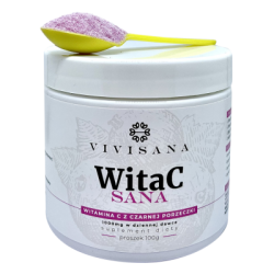 WitaC SANA witamina C z czarnej porzeczki proszek 100 g suplement diety