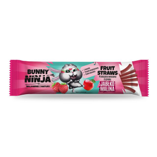 Przekąska owocowa o smaku jabłko-malina 16 g Bunny Ninja