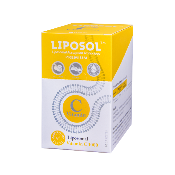 Witamina C w saszetkach liposomalna LIPOSOL suplement diety 40 saszetek