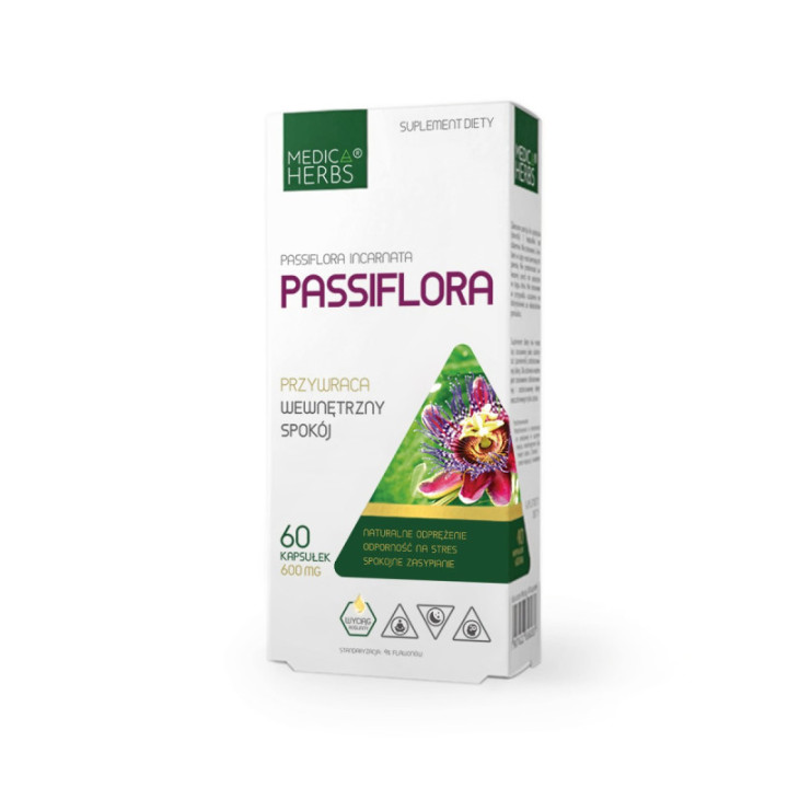 Passiflora 600 mg Medica Herbs suplement diety 60 kapsułek