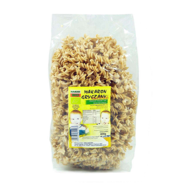 PRO NATURA Makaron gryczany BIO świderek 400 g