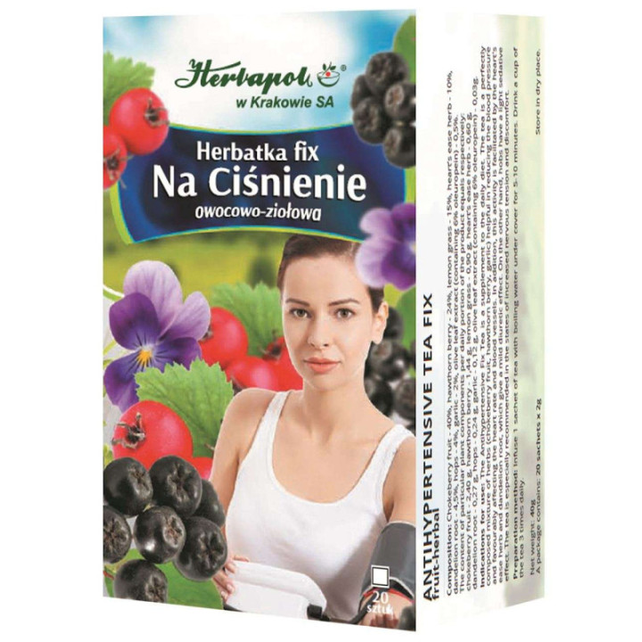 Herbata na ciśnienie fix 20x2 g HERBAPOL KRAKÓW