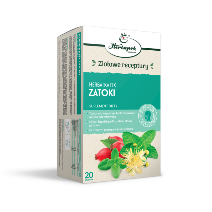 Herbata na zatoki Herbapol Kraków 20 x 2 g – ZATOKI fix