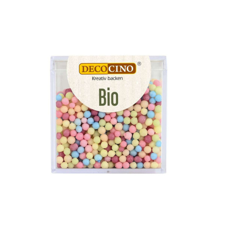 POSYPKA CUKROWA KOLOROWE PEREŁKI BIO 65 g - DECOCINO
