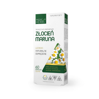 Złocień Maruna 520 mg, 60 kapsułek suplement diety MEDICA HERBS