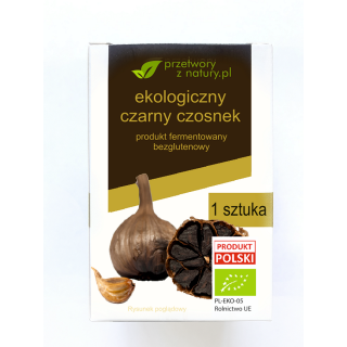 Czarny czosnek BEZGLUTENOWY BIO (1 szt.) - Przetwory z Natury 50 g