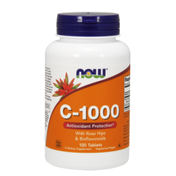 NOW FOODS Witamina C-1000 with Rose Hips & Bioflavonoids 100 tabletek suplement diety