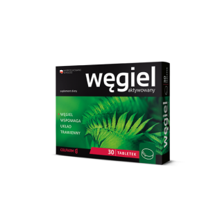 Węgiel aktywowany 30 tabletek COLFARM suplement diety