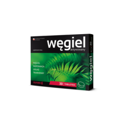 Węgiel aktywowany 30 tabletek COLFARM suplement diety