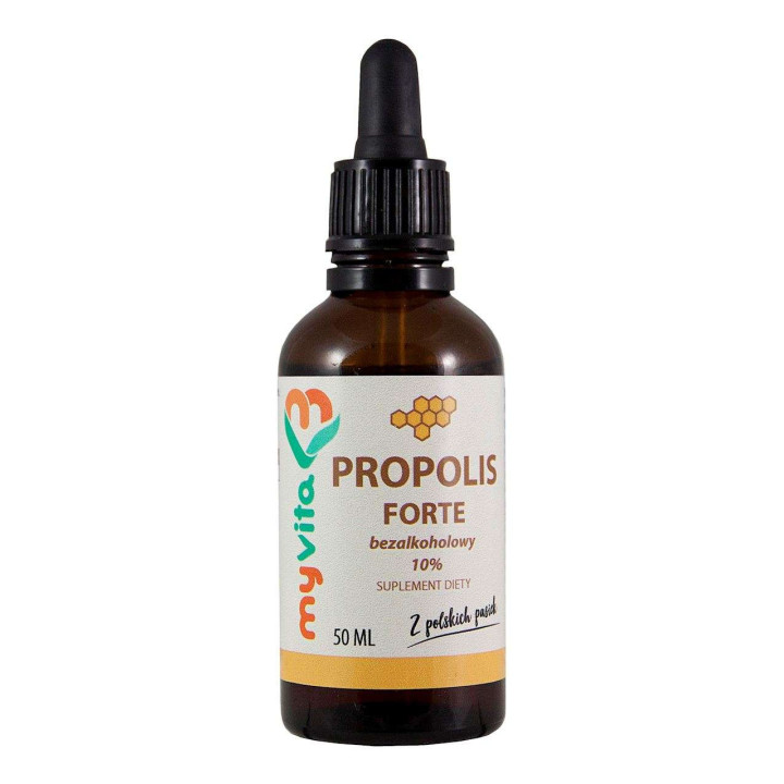 Propolis Forte bezalkoholowy 10% krople 50 ml suplement diety MyVita