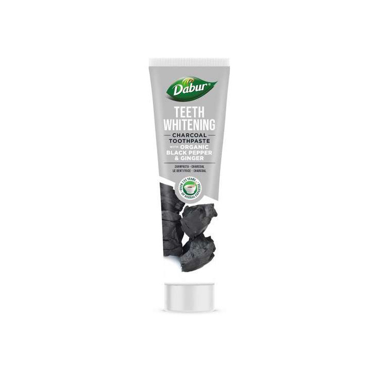 Wybielająca Pasta do zębów z pieprzem imbirem aktywnym węglem Dabur Herbal 100 ml
