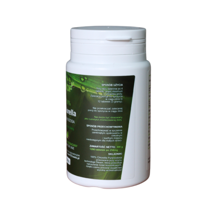 Chlorella Pyrenoidosa BOF 300 g - tabletki