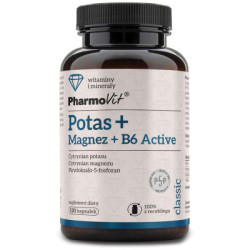 Potas + Magnez + Witamina B6 Active 120 kapsułek - Pharmovit (classic) suplement diety