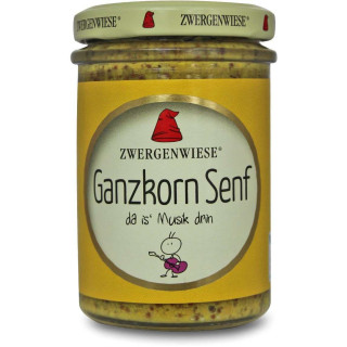 MUSZTARDA Z CAŁYMI ZIARNAMI BEZGLUTENOWA BIO 160 ml - ZWERGENWIESE