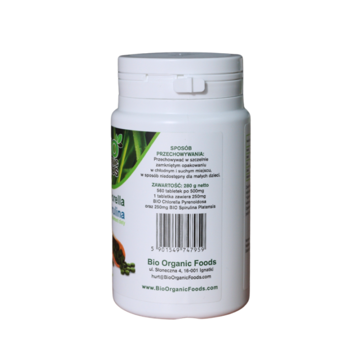 BIO Chlorella i Spirulina – naturalne Superfoods w jednej kapsułce