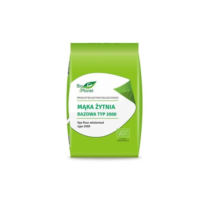 BIO Mąka Żytnia Razowa typ 2000 BIO Planet - 1 kg