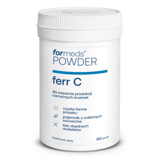 Powder ferr C (żelazo, witamina C) FORMEDS 60 porcji suplement diety