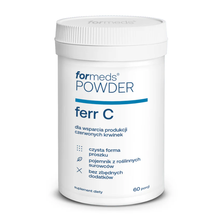 Powder ferr C (żelazo, witamina C) FORMEDS 60 porcji suplement diety
