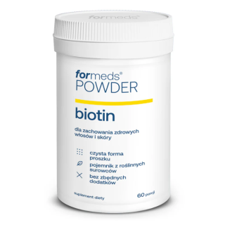 Powder BIOTIN (biotyna+inulina) FORMEDS 60 porcji suplement diety