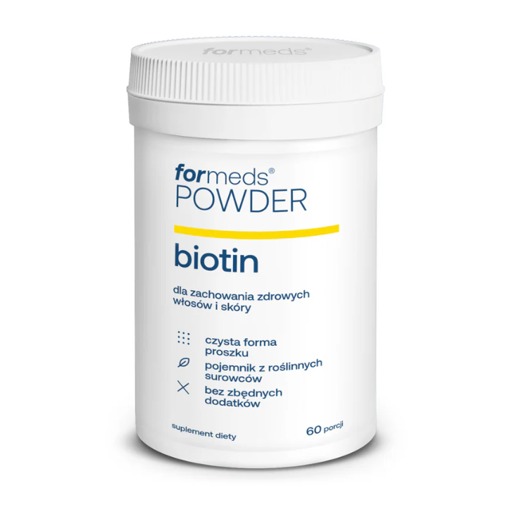 Powder BIOTIN (biotyna+inulina) FORMEDS 60 porcji suplement diety
