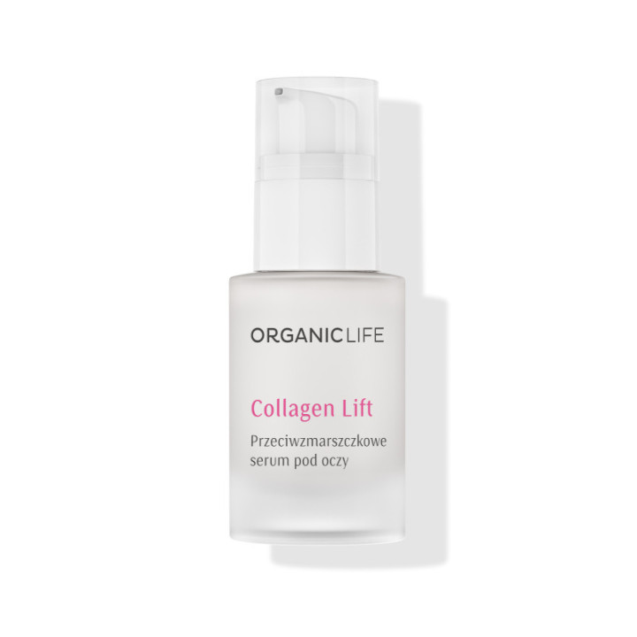 Przeciwzmarszczkowe serum pod oczy Collagen Lift Organic Life 15 g