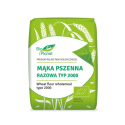 BIO Mąka  pszenna  razowa TYP 2000 1 kg - BIO  PLANET