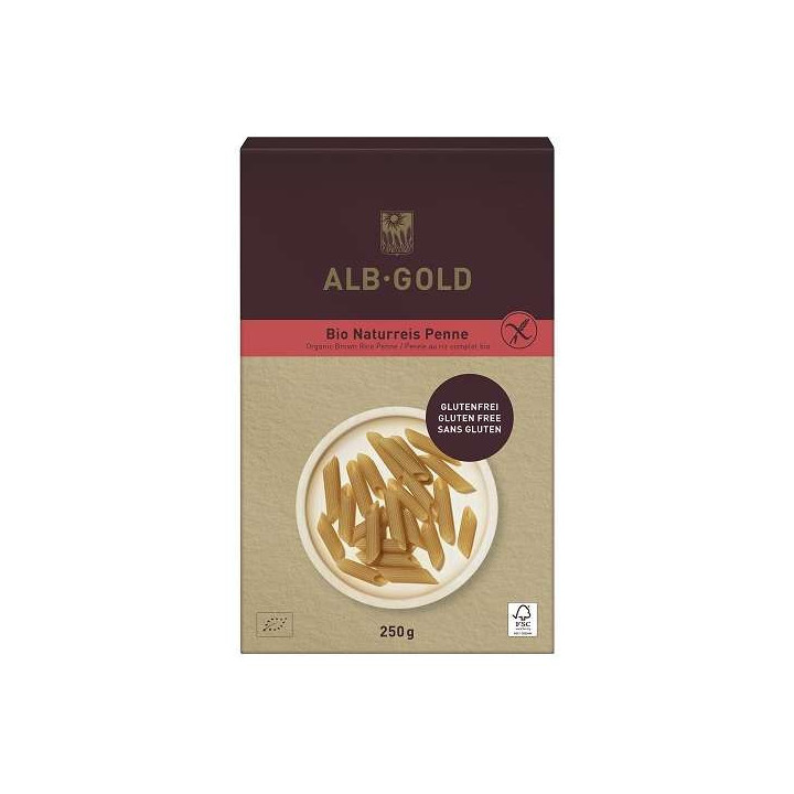 BIO Makaron z brązowego ryżu bezglutenowy 250 g Alb-Gold