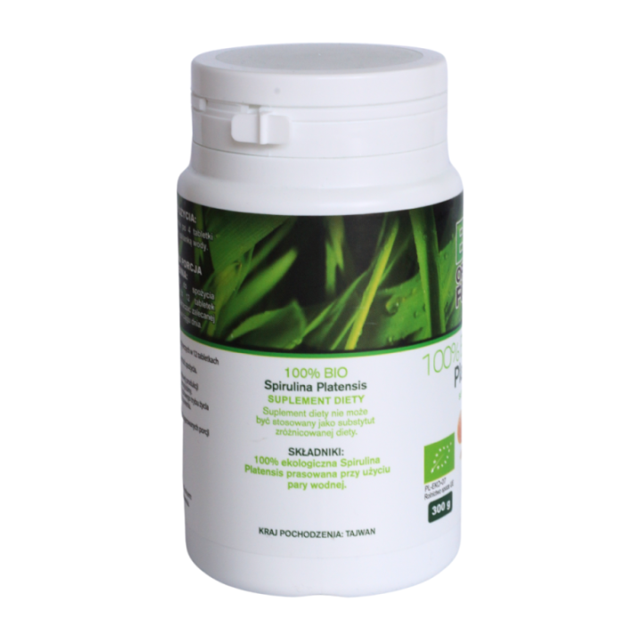 BIO Spirulina Platensis – 1200 Tabletek, Naturalne Wsparcie Zdrowia