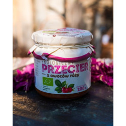 PRZECIER Z OWOCÓW RÓŻY BIO 200 g - DARY NATURY