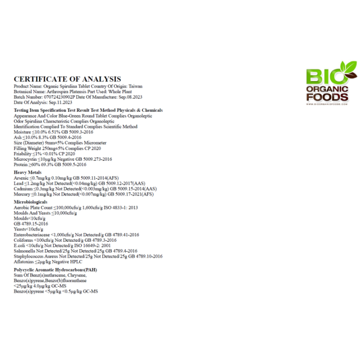 BIO Spirulina Platensis – 1200 Tabletek, Naturalne Wsparcie Zdrowia