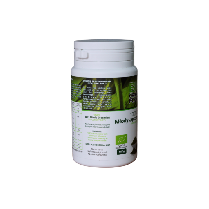 BIO Chlorella + Młody Jęczmień – Ekologiczny Zestaw z Oliwą i Shakerem