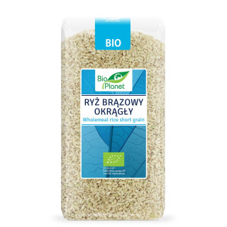 BIO Ryż brązowy okrągły pełnoziarnisty BIO Planet 500 g